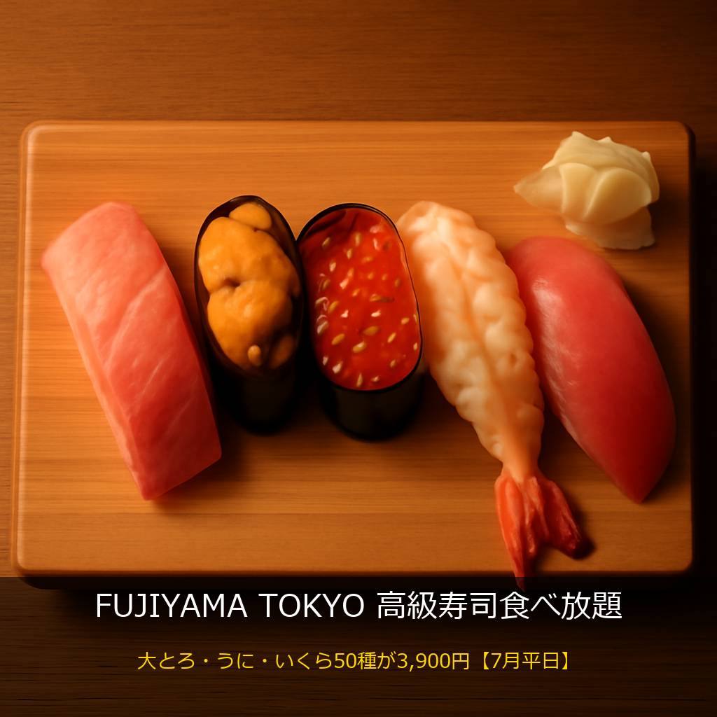 FUJIYAMA TOKYOの高級寿司