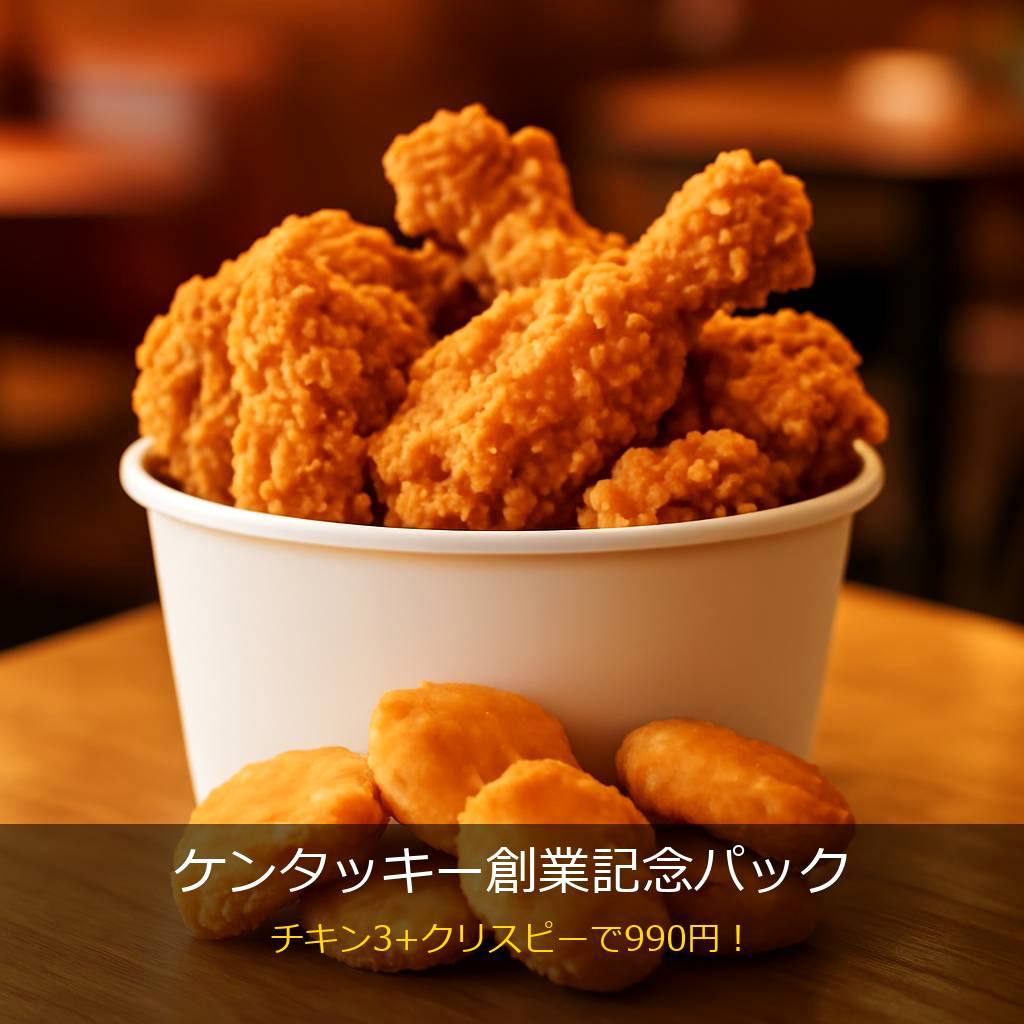 ケンタッキーの創業記念パック
