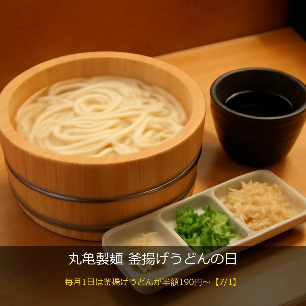 丸亀製麺の釜揚げうどん