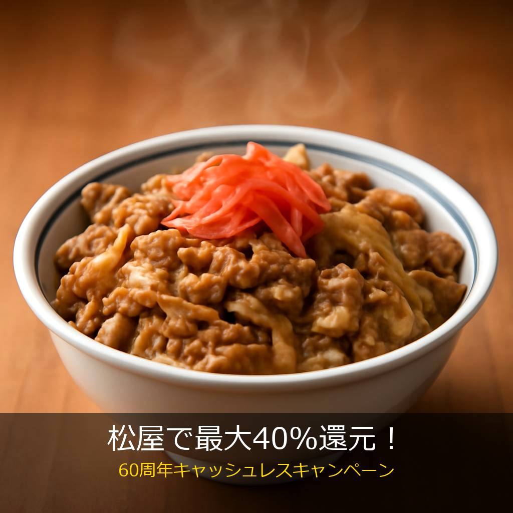 松屋60周年キャッシュレスキャンペーン