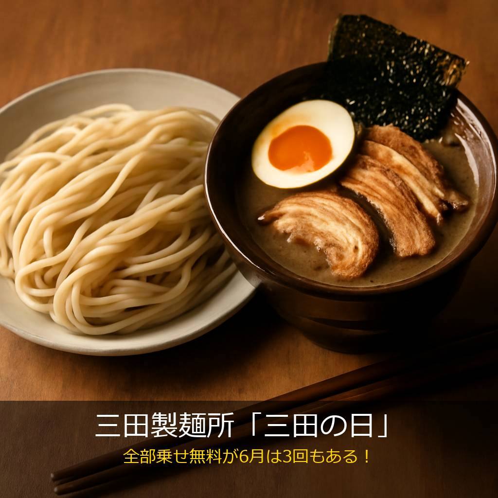 三田製麺所のつけ麺全部乗せ