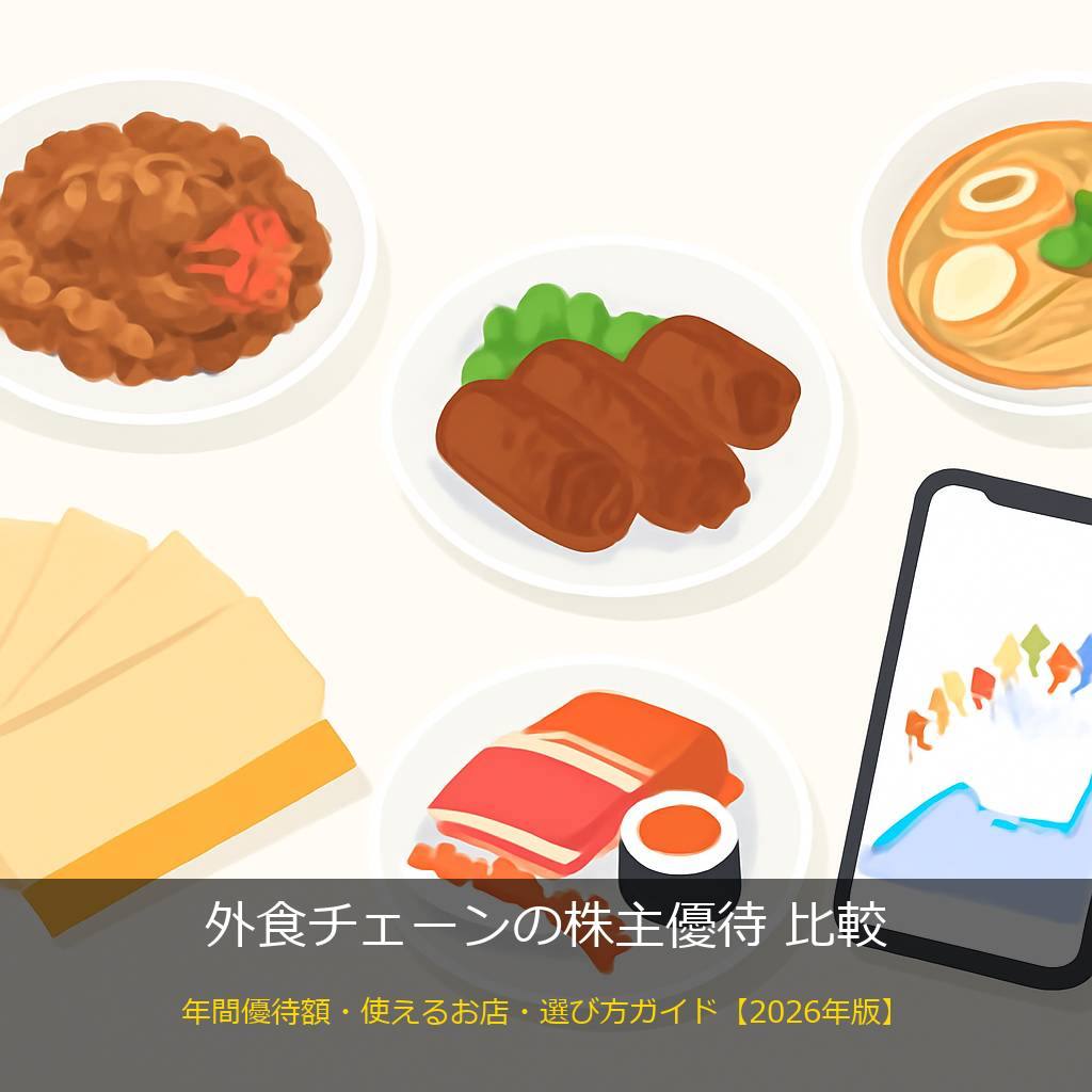 外食チェーンの株主優待と食事