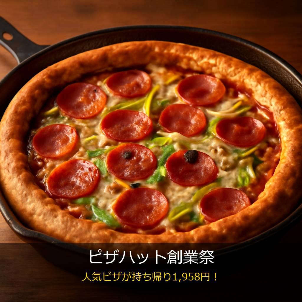 ピザハット創業祭のパンピザ