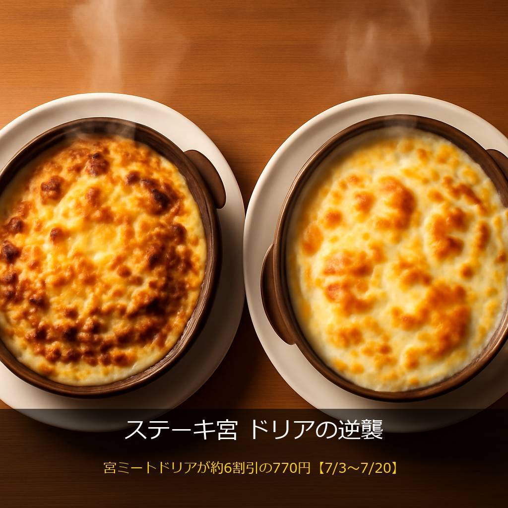 ステーキ宮の宮ミートドリアと海老のドリア