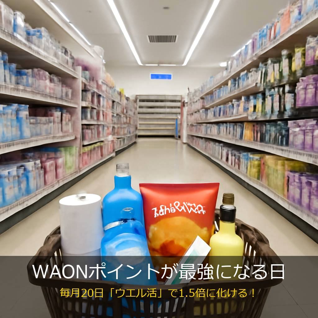WAONポイントウエル活で日用品節約