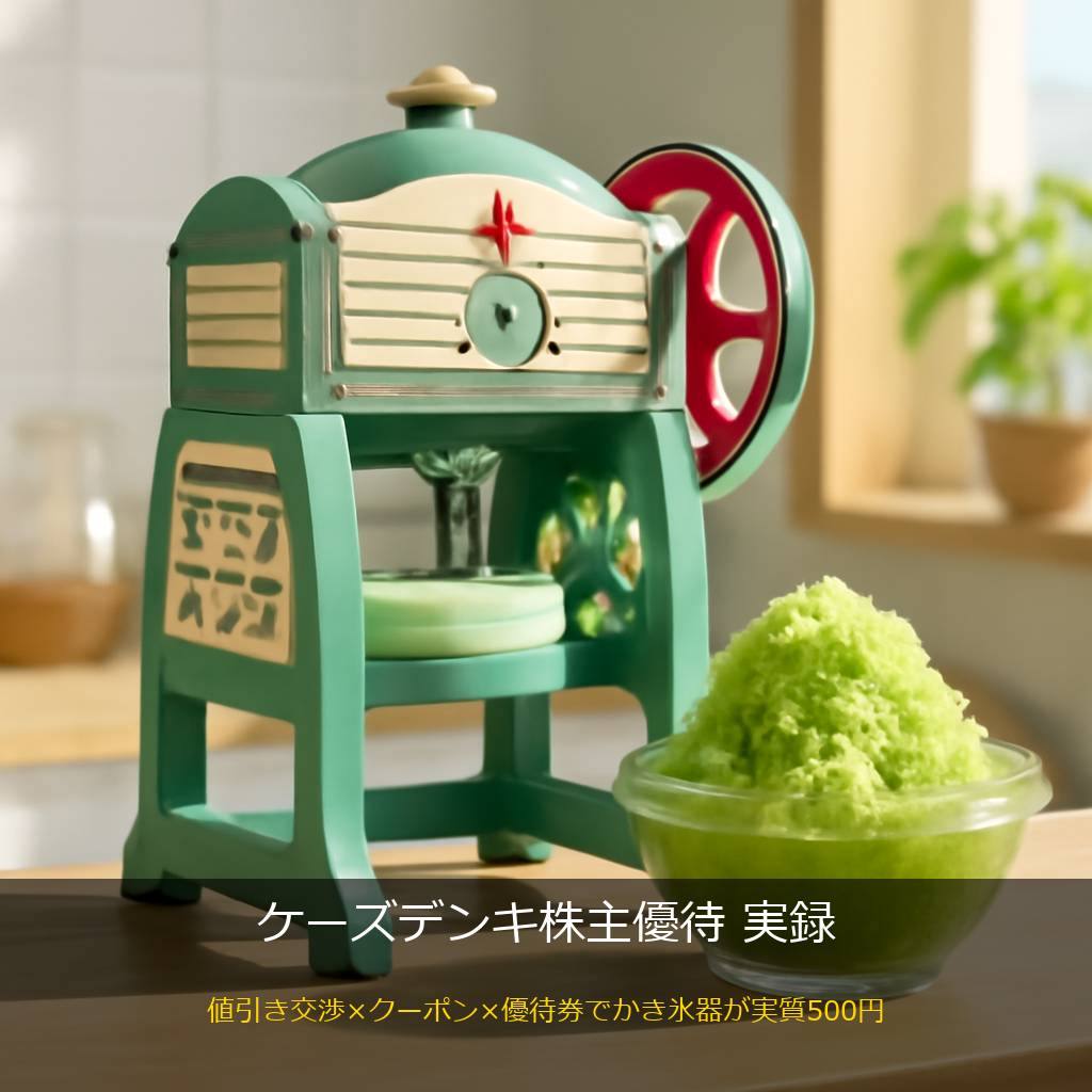 レトロな電動かき氷器